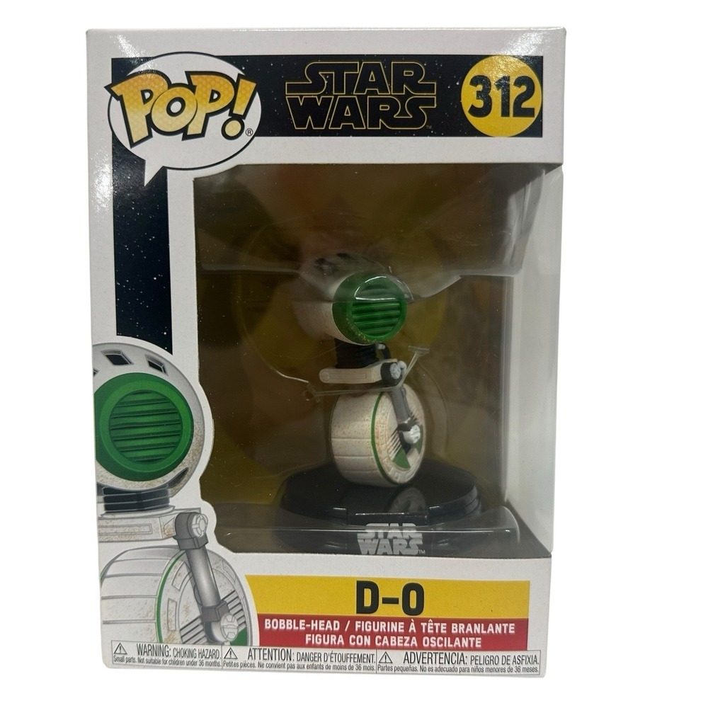 Funko Pop Star Wars Rise of Skywalker D-O Vinyl Figure 312 43091 White Green